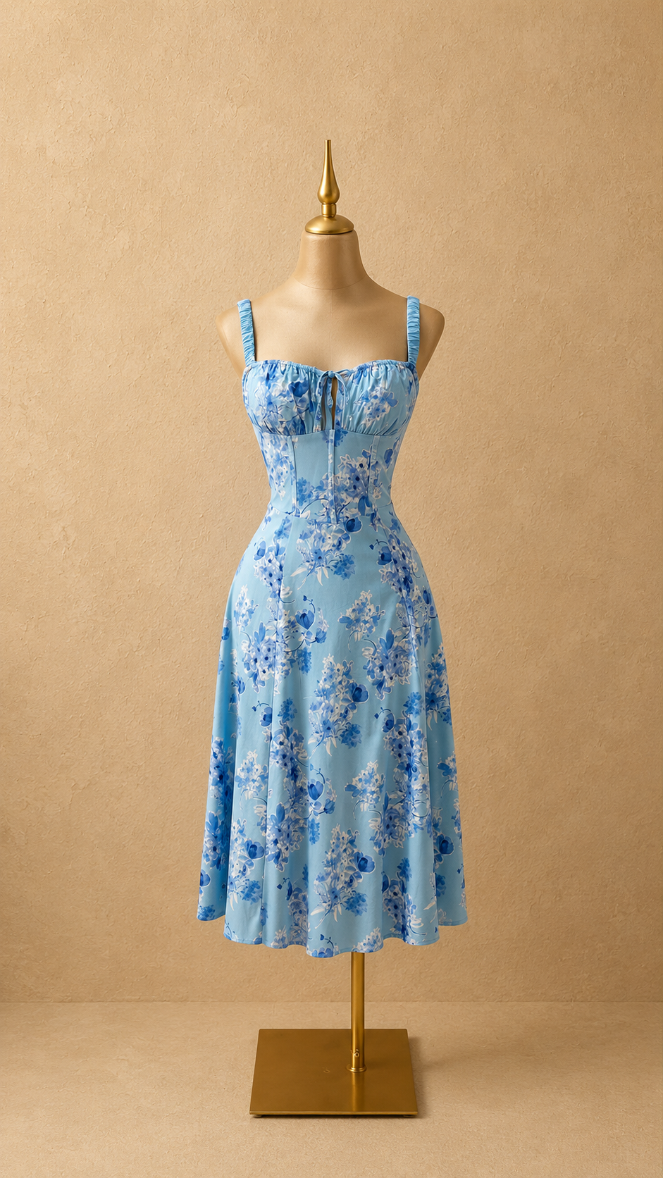 VESTIDO AZUL MIDI