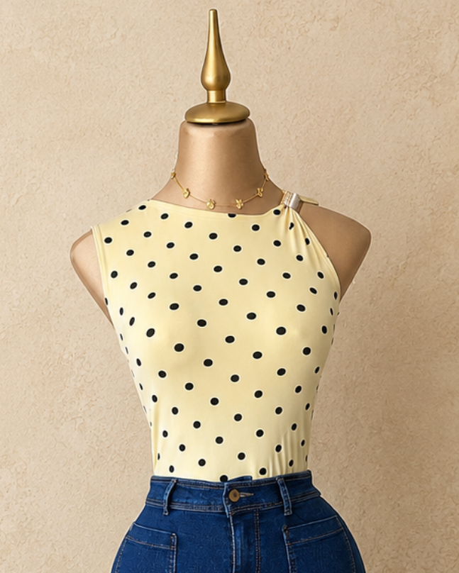 PANTIBLUSA POLKADOTS AMARILLA