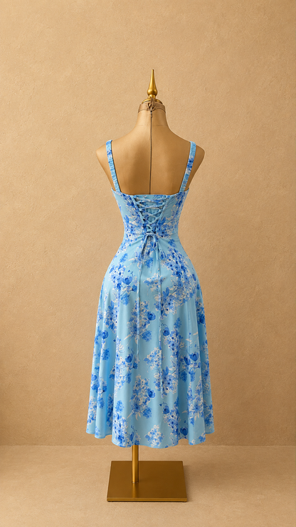 VESTIDO AZUL MIDI
