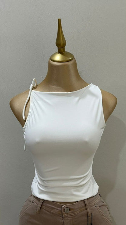 Blusa tirantes blanca