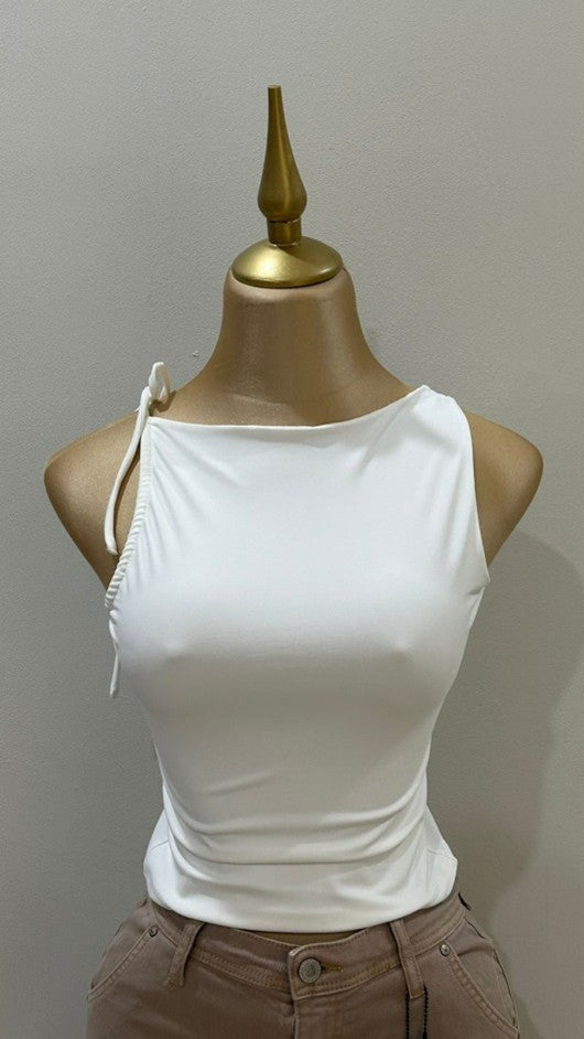 Blusa tirantes blanca
