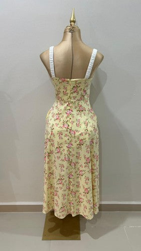 Vestido flores amarillo