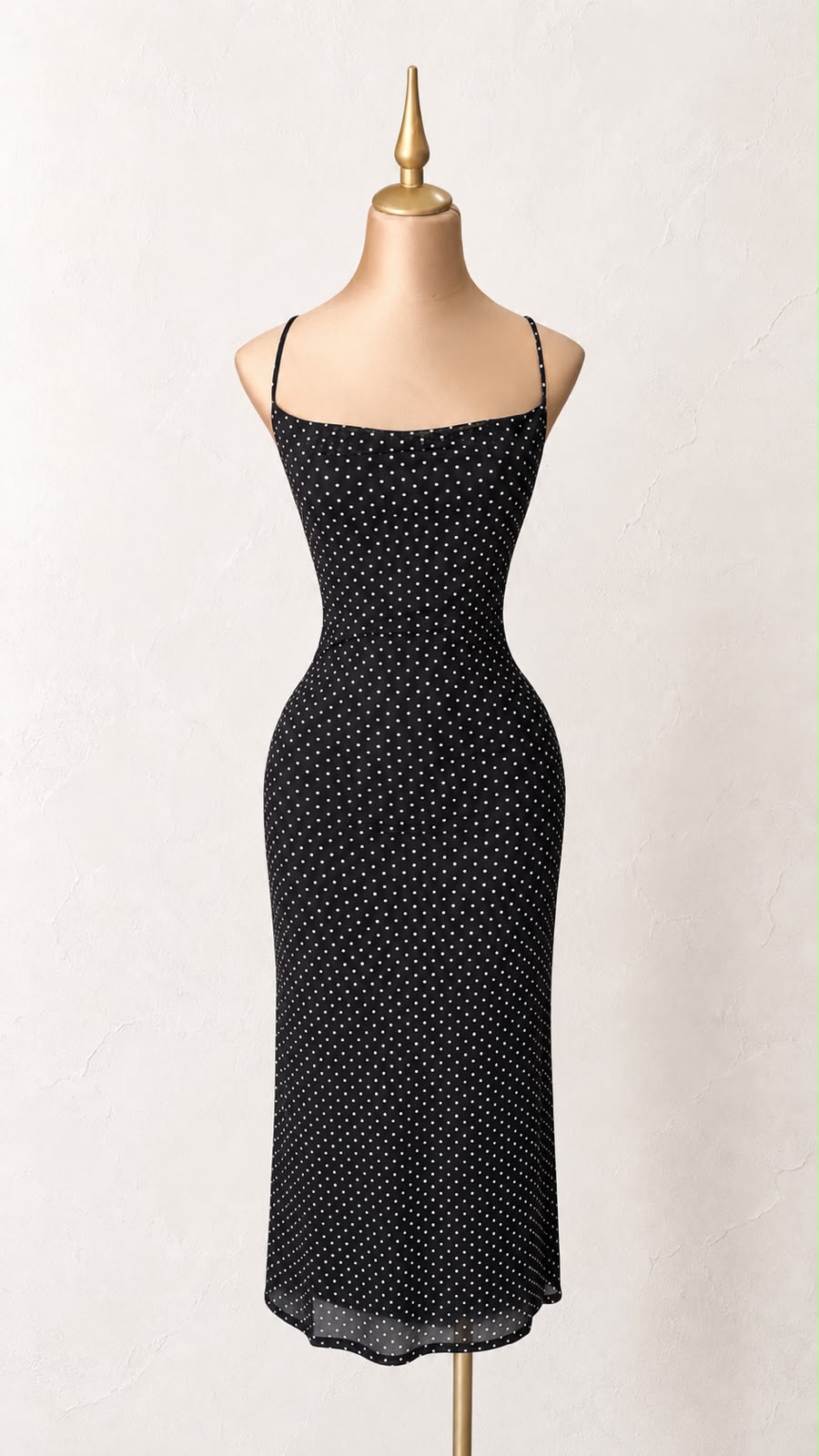 VESTIDO DE NOCHE POLKADOTS