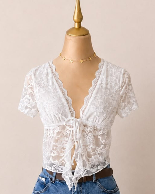 BLUSA ENCAJE