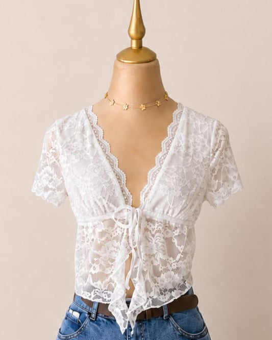 BLUSA ENCAJE