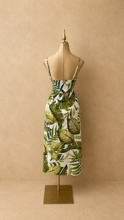 VESTIDO VERDE MIDI
