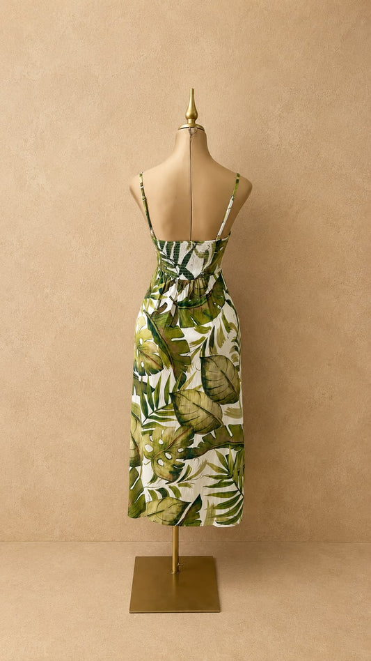 VESTIDO VERDE MIDI