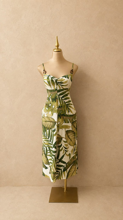VESTIDO VERDE MIDI