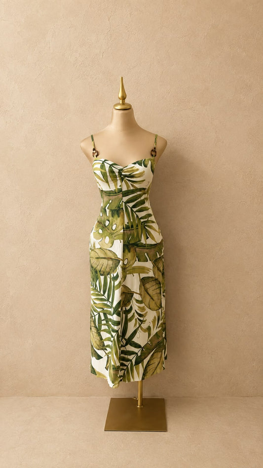 VESTIDO VERDE MIDI